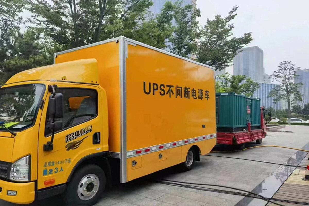 上城发电机租赁施工现场