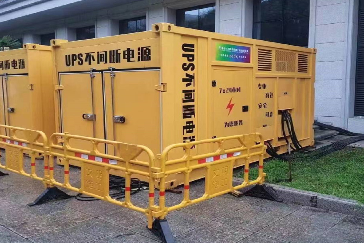 上城发电机租赁施工现场