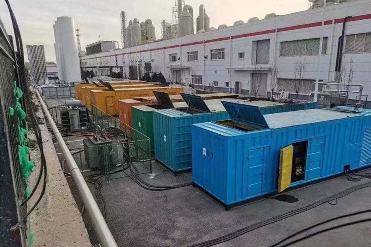 上城发电机租赁施工现场